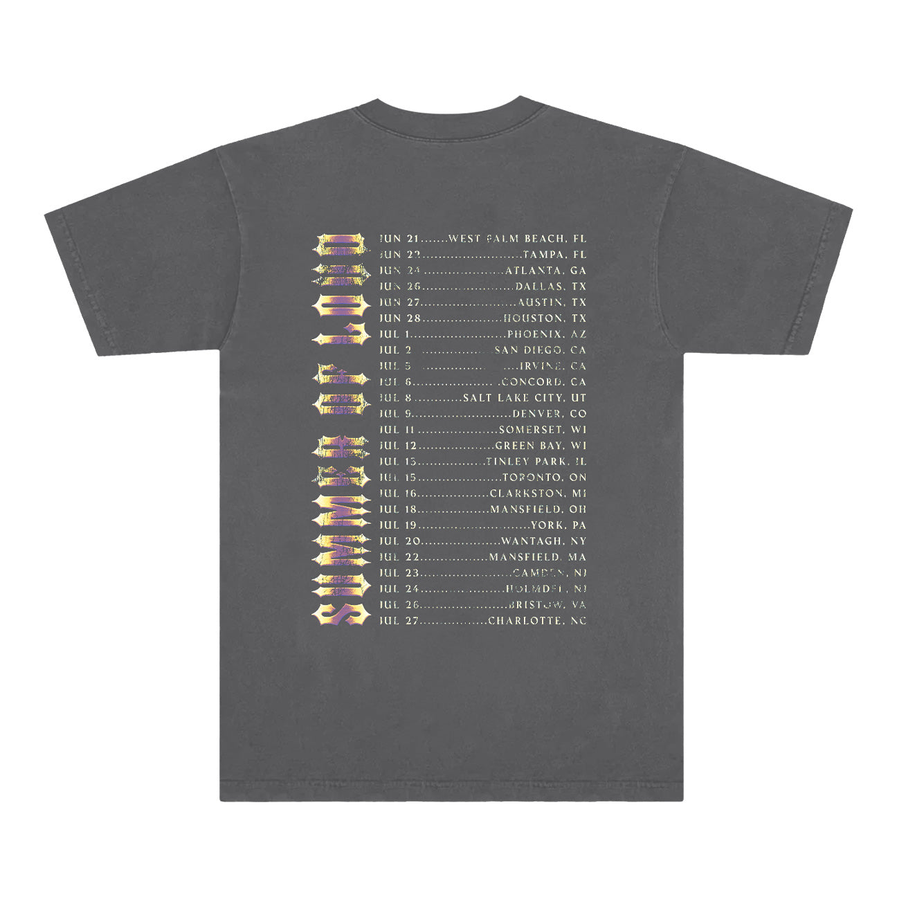 Biker Tee (Pepper) - Comfort Colors