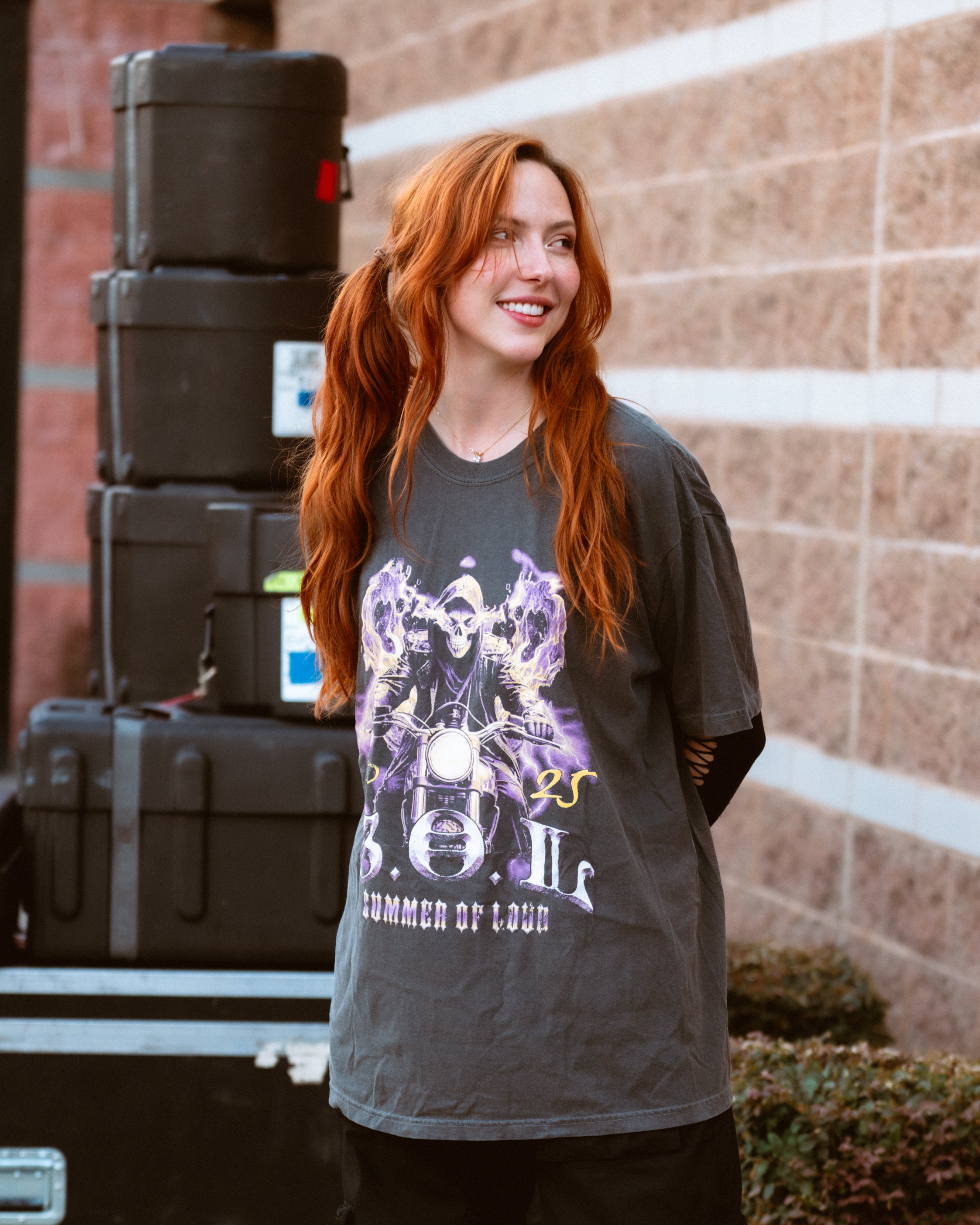 Biker Tee (Pepper) - Comfort Colors